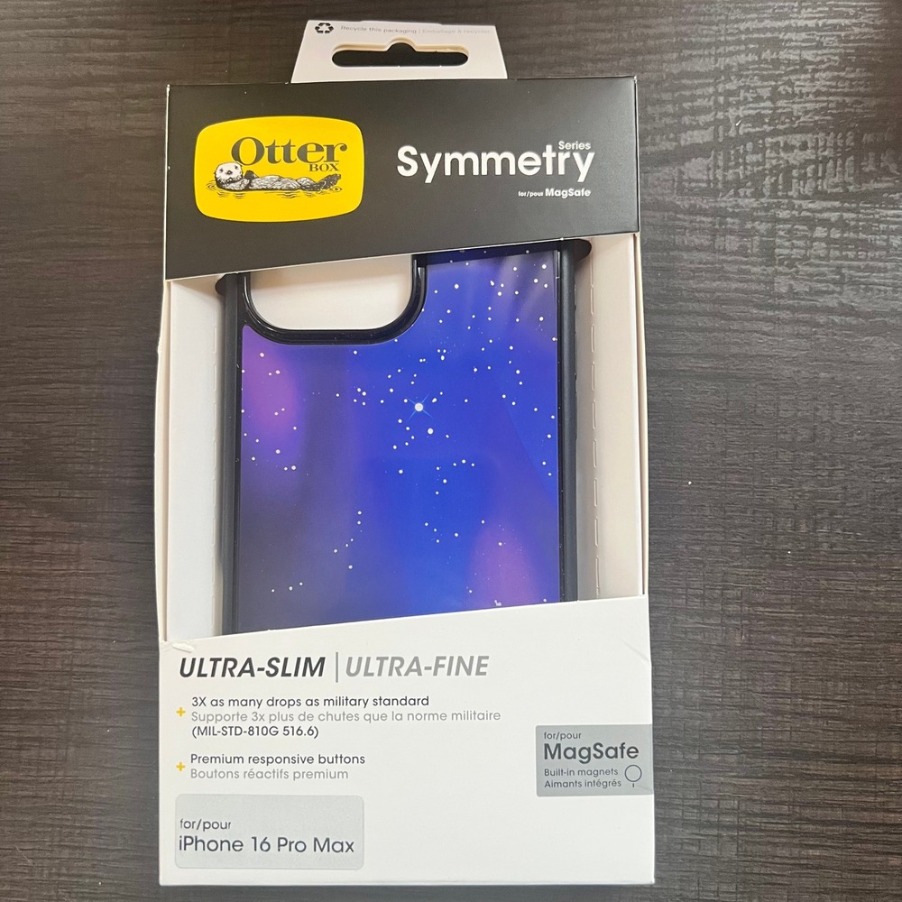 OtterBox Symmetry MagSafe Case iPhone 16 Pro Max Nebula Night Galaxy NIB
